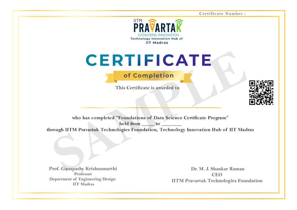 Certificate of Completion